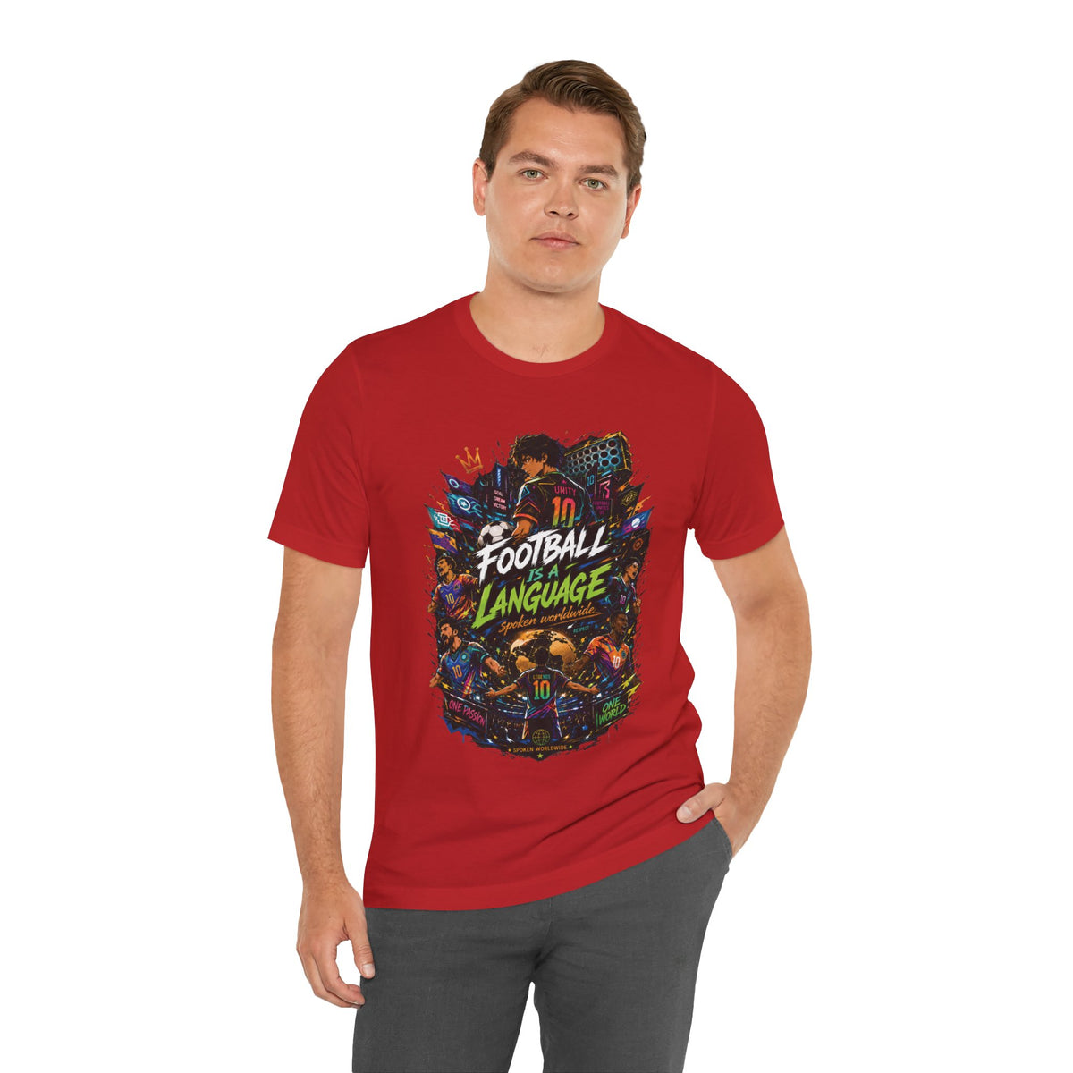 Football Is a Language Graphic T Shirt