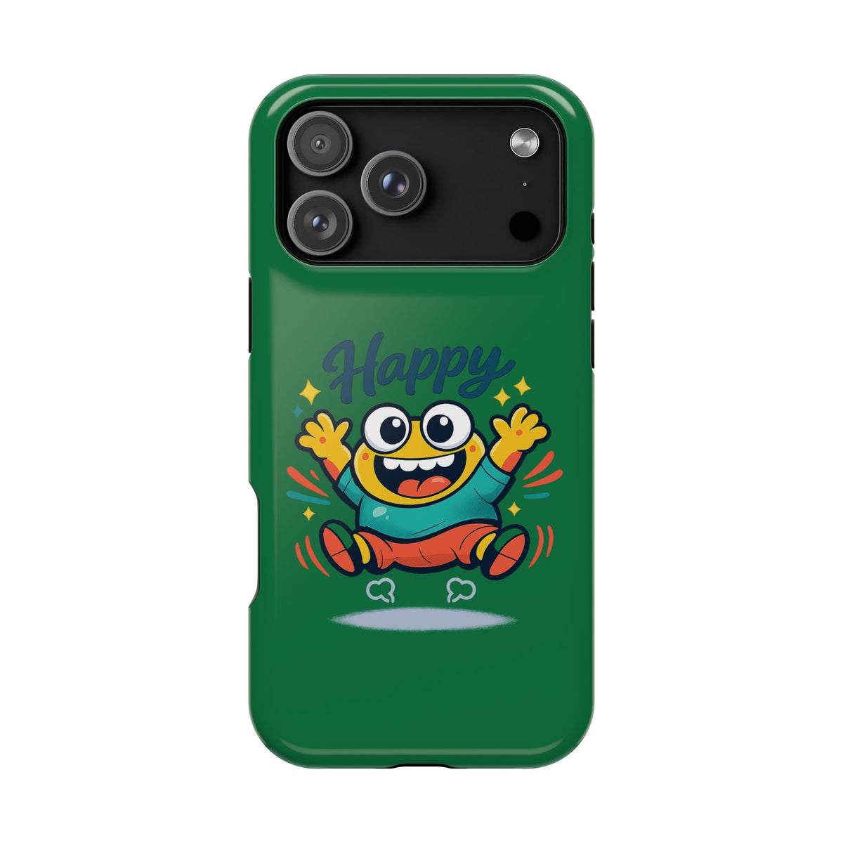 Happy Monster Magnetic Protective Phone Case Green