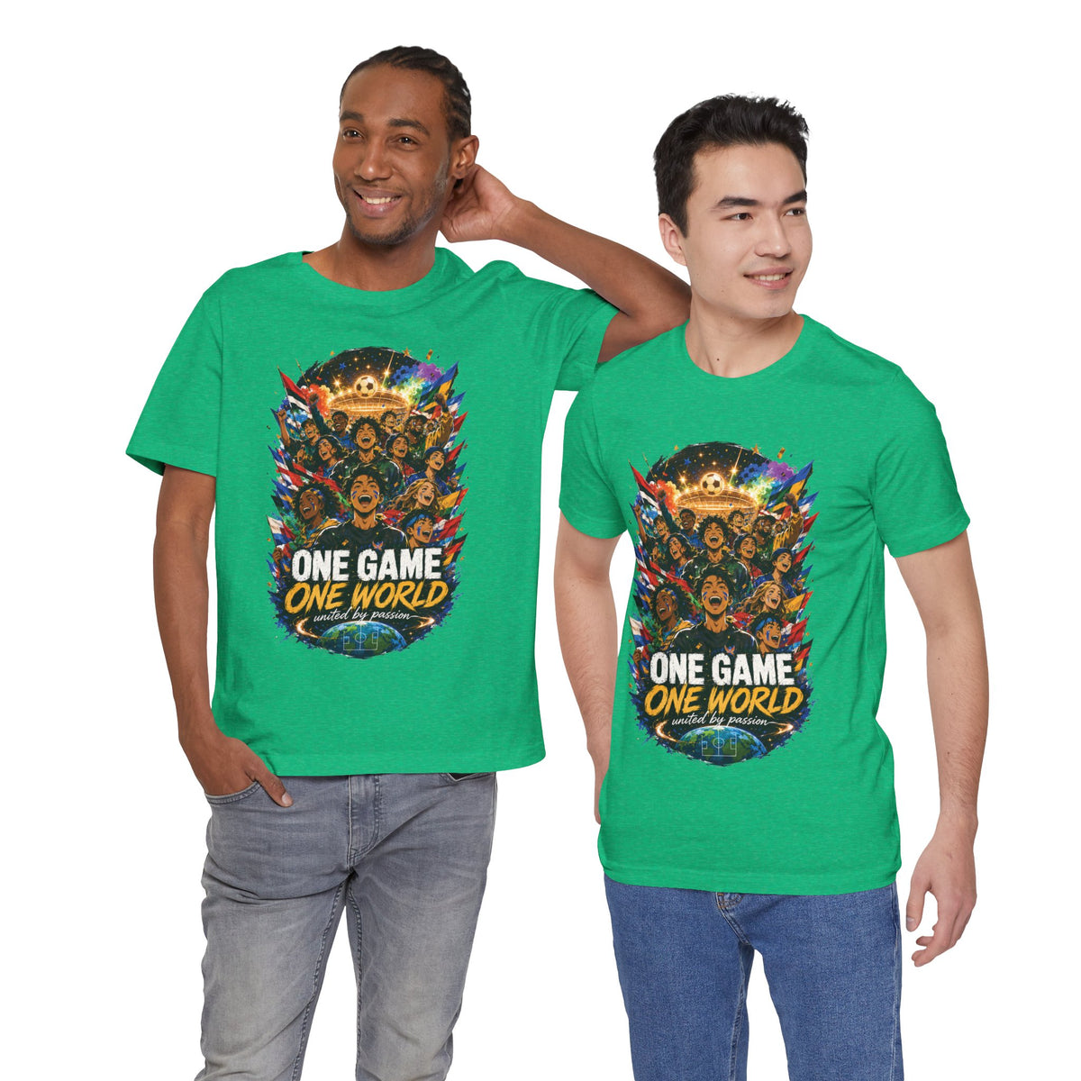 One Game One World Soccer Graphic T Shirt