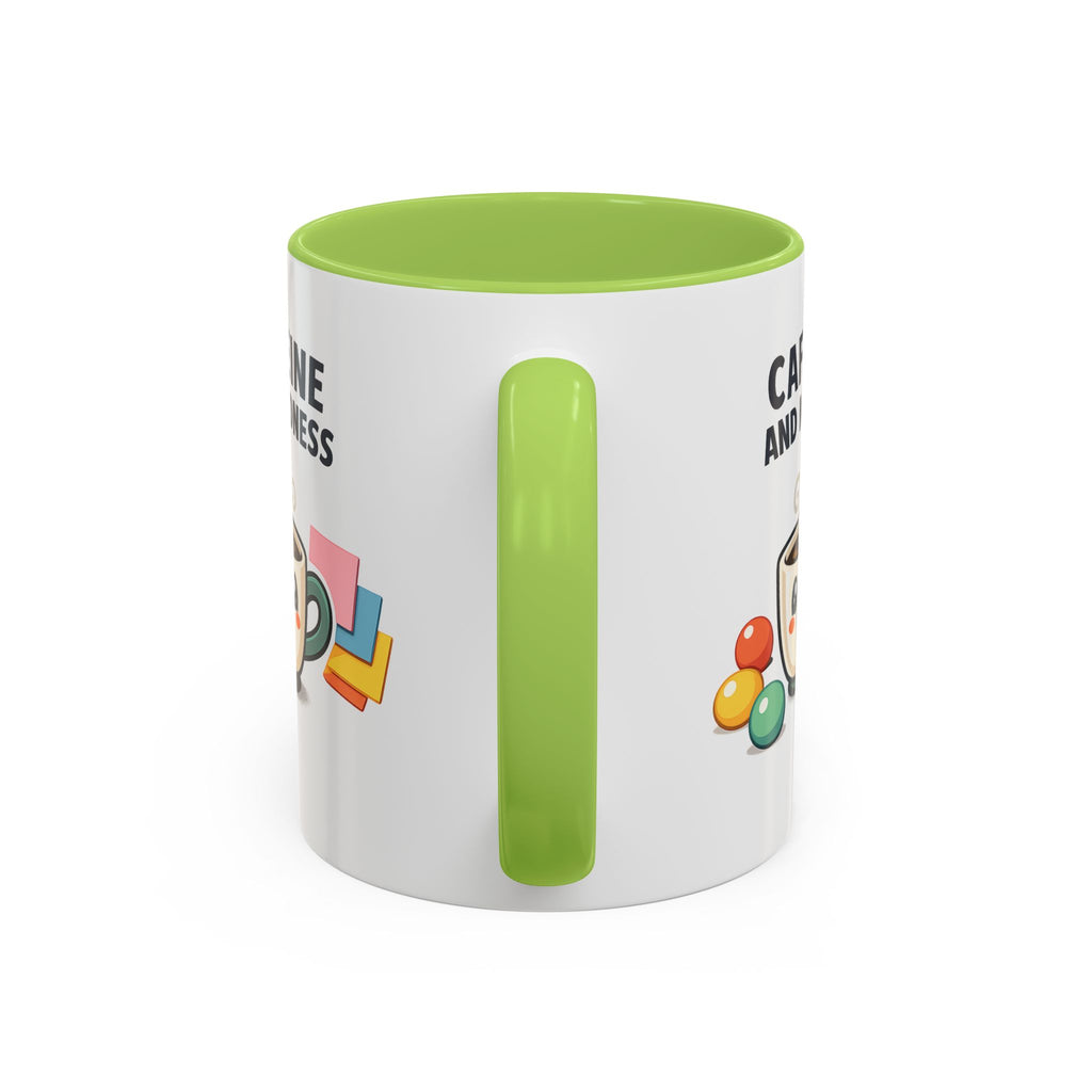 Caffeine and Kindness Coffee Mug – Ceramic Accent Mug (11oz / 15oz)