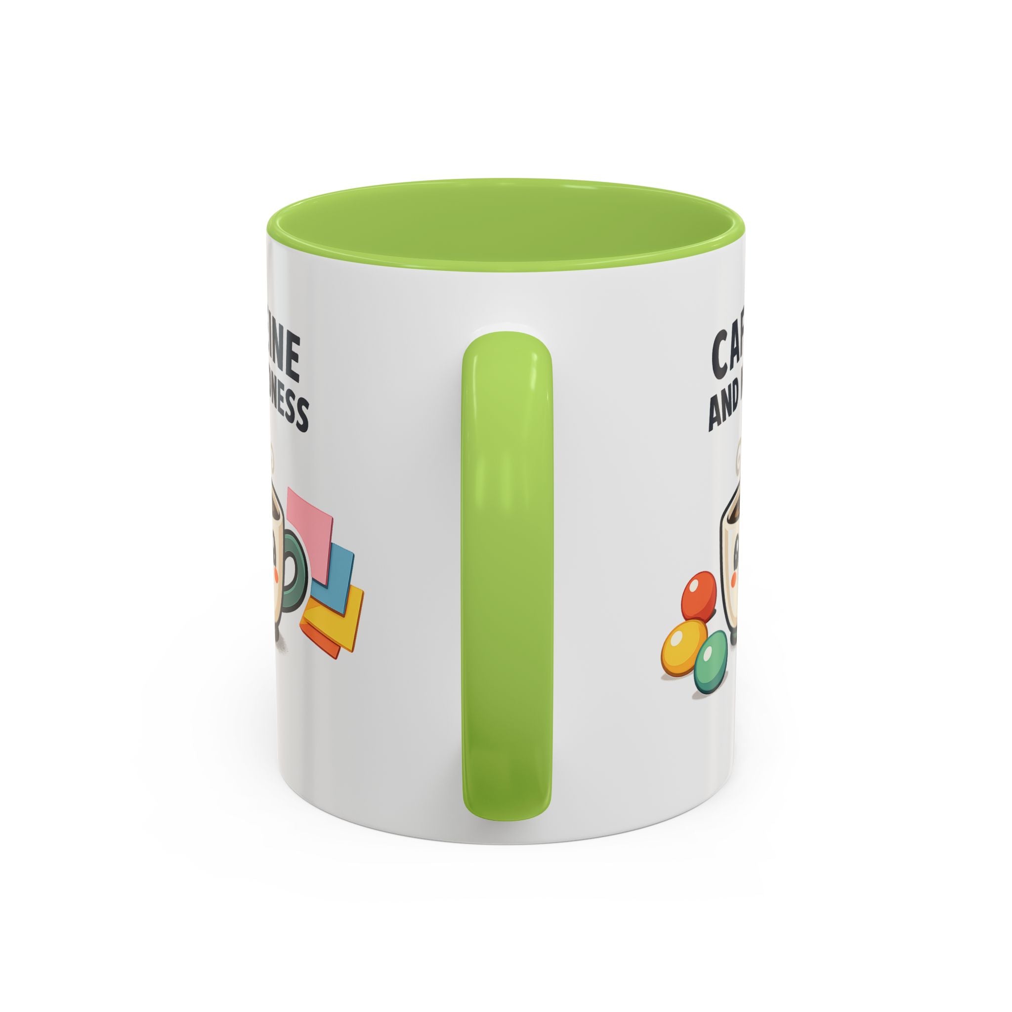 Caffeine and Kindness Coffee Mug – Ceramic Accent Mug (11oz / 15oz)