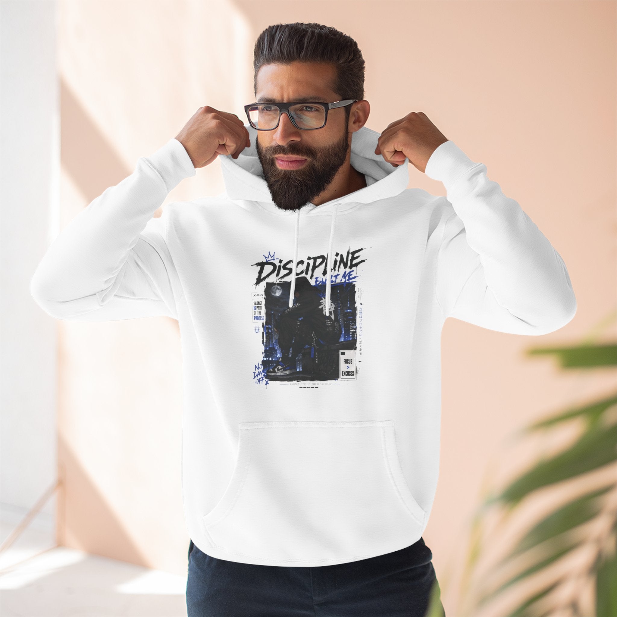Discipline Graphic Hoodie — Vintage TV Photo Streetwear Pullover