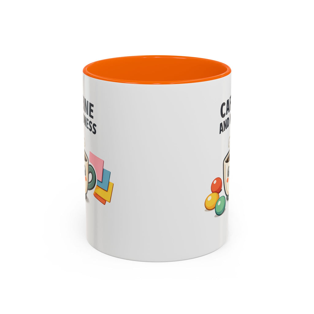 Caffeine and Kindness Coffee Mug – Ceramic Accent Mug (11oz / 15oz)