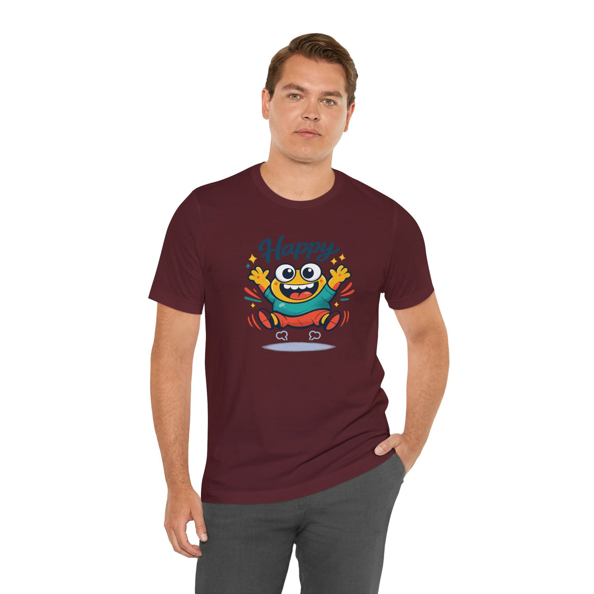 Happy Mood Blob T Shirt Cute Kawaii Graphic Tee