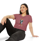 Women’s Festival Crop Top — “I’m Unstoppable!” Retro 80s Empowerment Tee