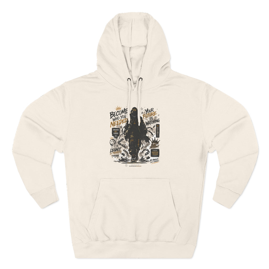 Adventure Hoodie — "Become Your Own Hero" Graphic Pullover