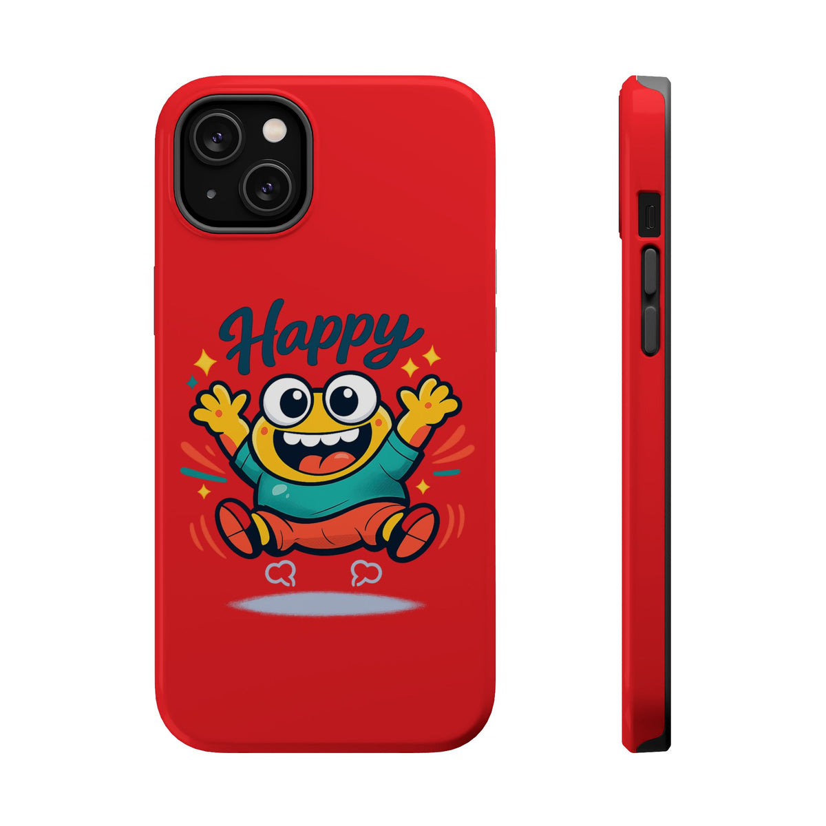 Happy Monster Magnetic Protective Phone Case Red