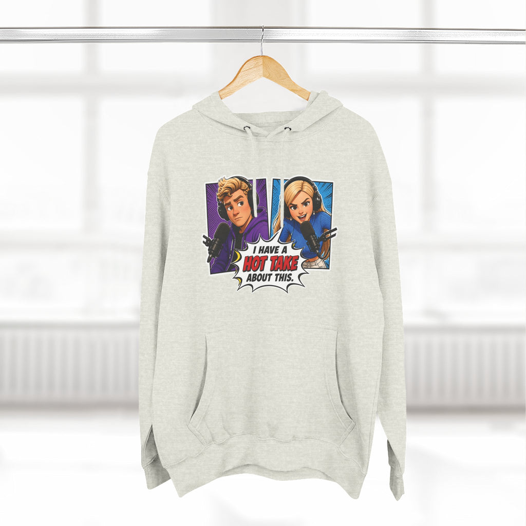 Comic Pop Art Hoodie — “I Have a Hot Take About This” Graphic Pullover