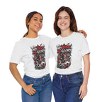 No Risk No Glory Soccer T-Shirt — Dynamic Football Player Graphic Tee