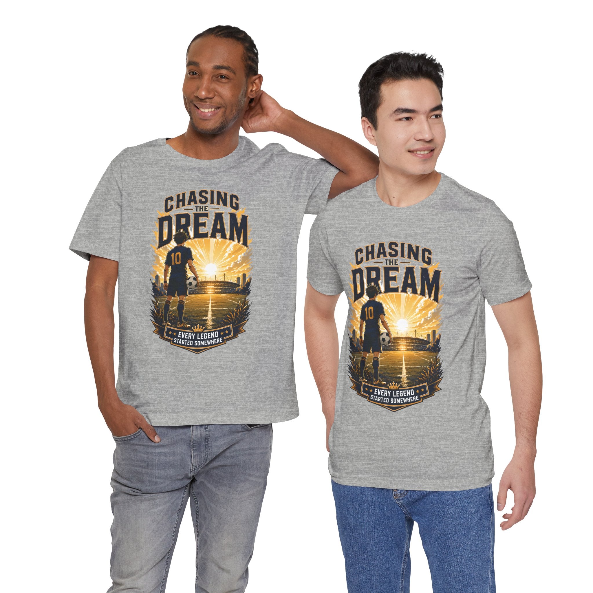 Soccer Tee — "Chasing the Dream" Inspirational Soccer Shirt