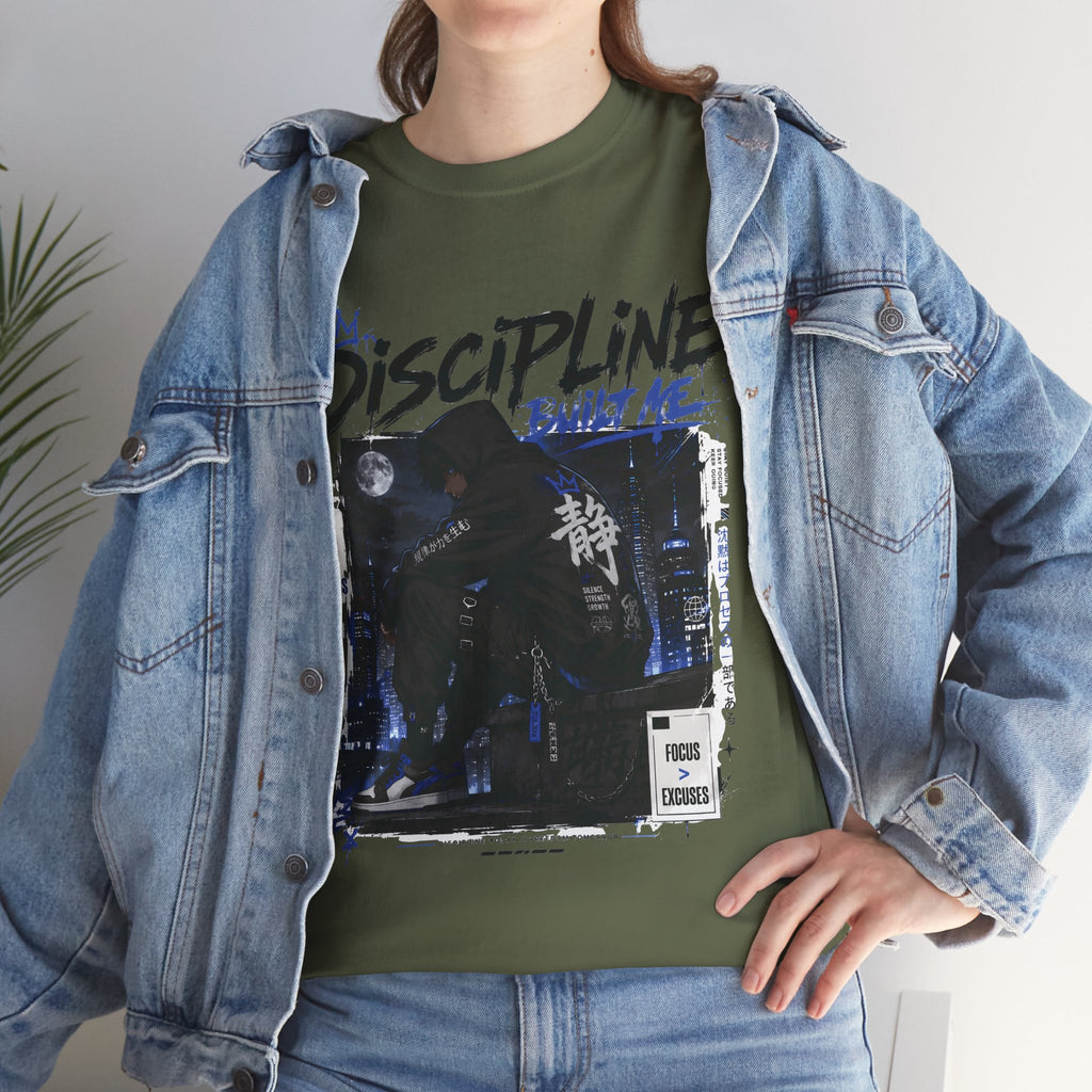 Discipline Built Me Anime Streetwear T Shirt