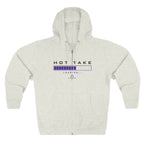 Hot Take Loading Zip Hoodie — "HOT TAKE" Retro Progress Bar Zip Hoodie
