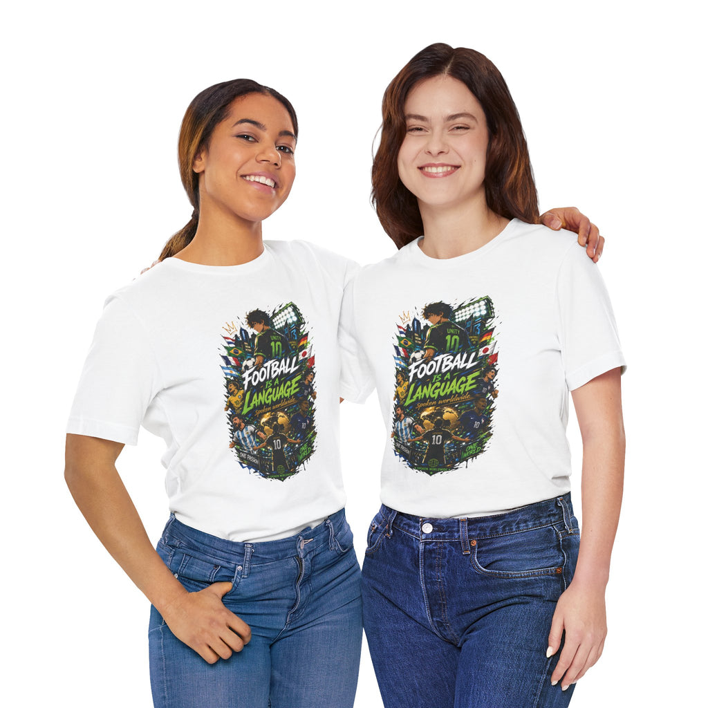Football Language Graphic Tee — Soccer Fan Jersey Shirt