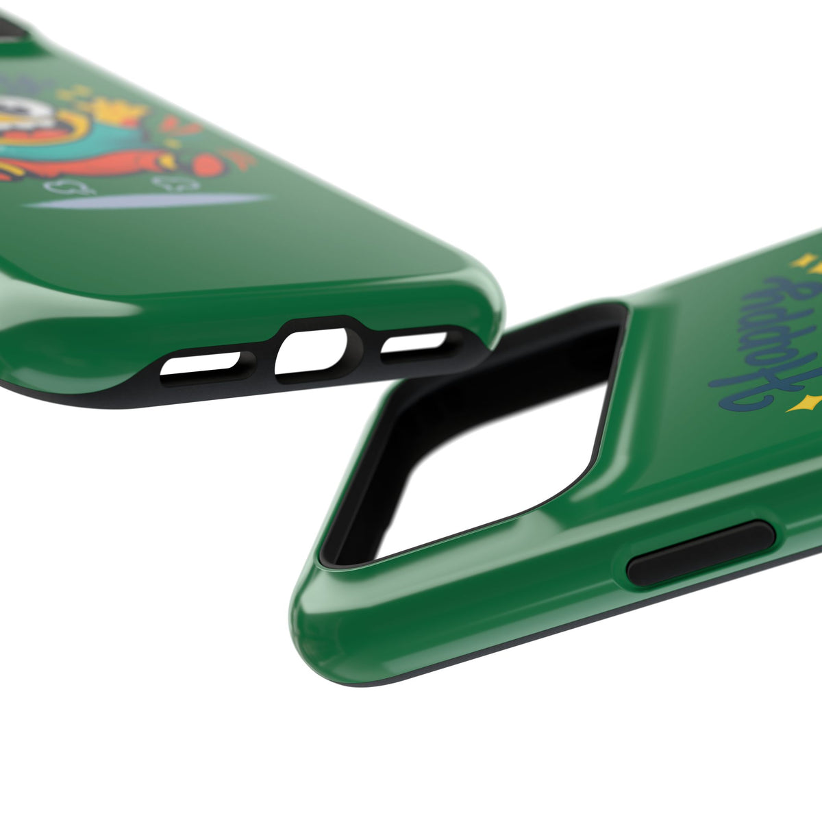 Happy Monster Magnetic Protective Phone Case Green
