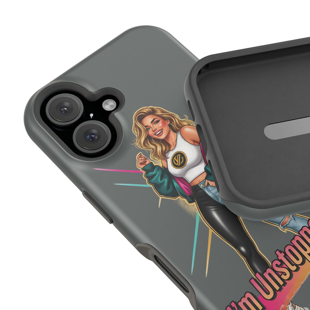 I'm Unstoppable Magnetic Protective Phone Case Gray