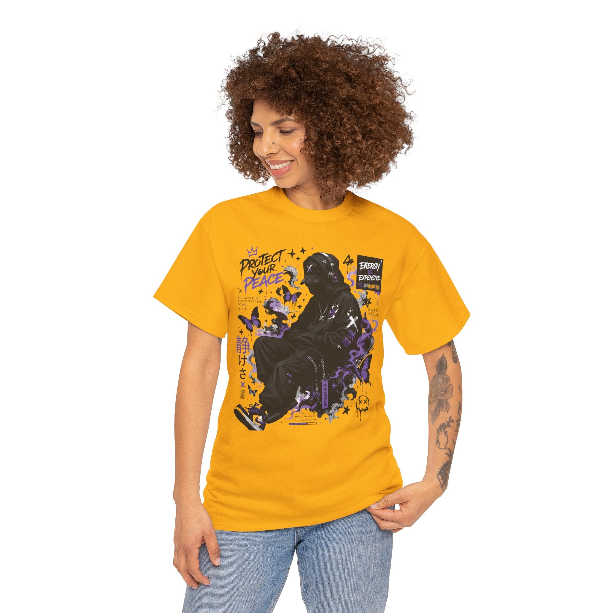 Peacekeeper Anime Graphic Tee — Purple Aesthetic Streetwear