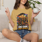 One Game One World Soccer T Shirt International Football Graphic Tee