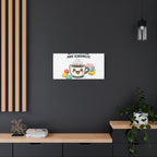 Caffeine and Kindness Canvas - Coffee-Themed Wall Art
