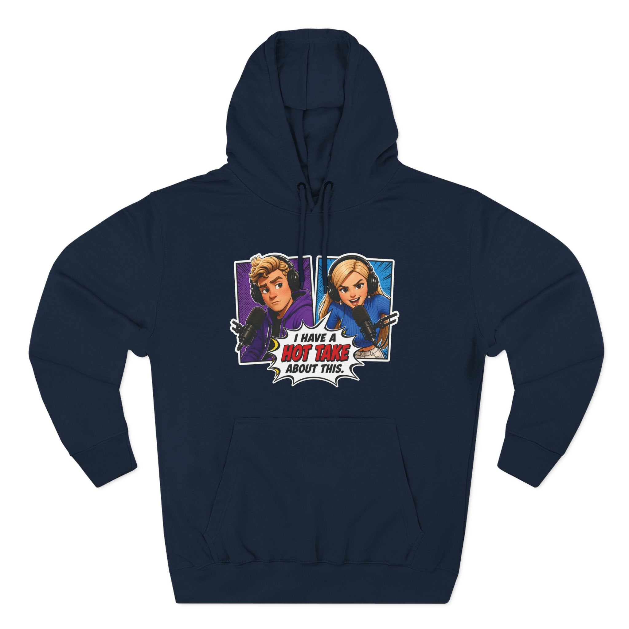 Comic Pop Art Hoodie — “I Have a Hot Take About This” Graphic Pullover
