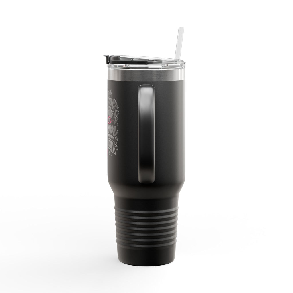 40oz Insulated Travel Mug — "Discipline Today Leads to Freedom Tomorrow" Motivational Tumbler