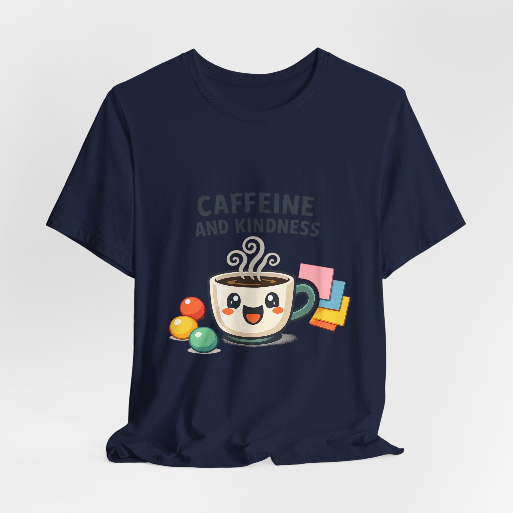 Caffeine and Kindness Tee | office humor, coffee fuel
