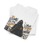 Motivational Soldier Graphic Tee – "Become Who You Need" Inspirational Military Design