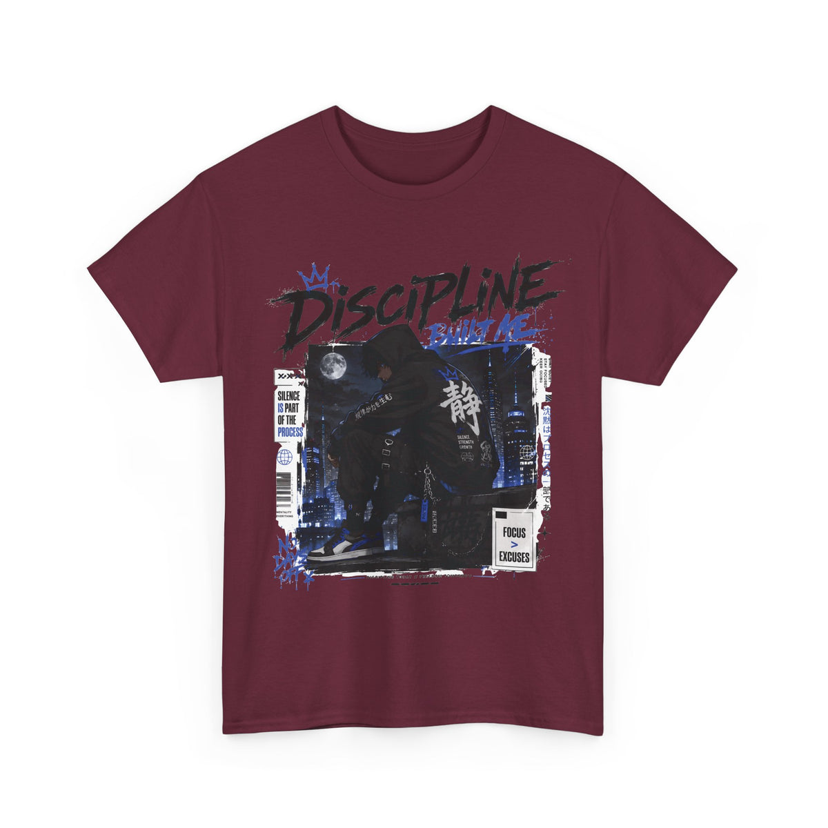 Discipline Built Me Anime Streetwear T Shirt