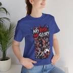 No Risk No Glory Soccer T-Shirt — Dynamic Football Player Graphic Tee