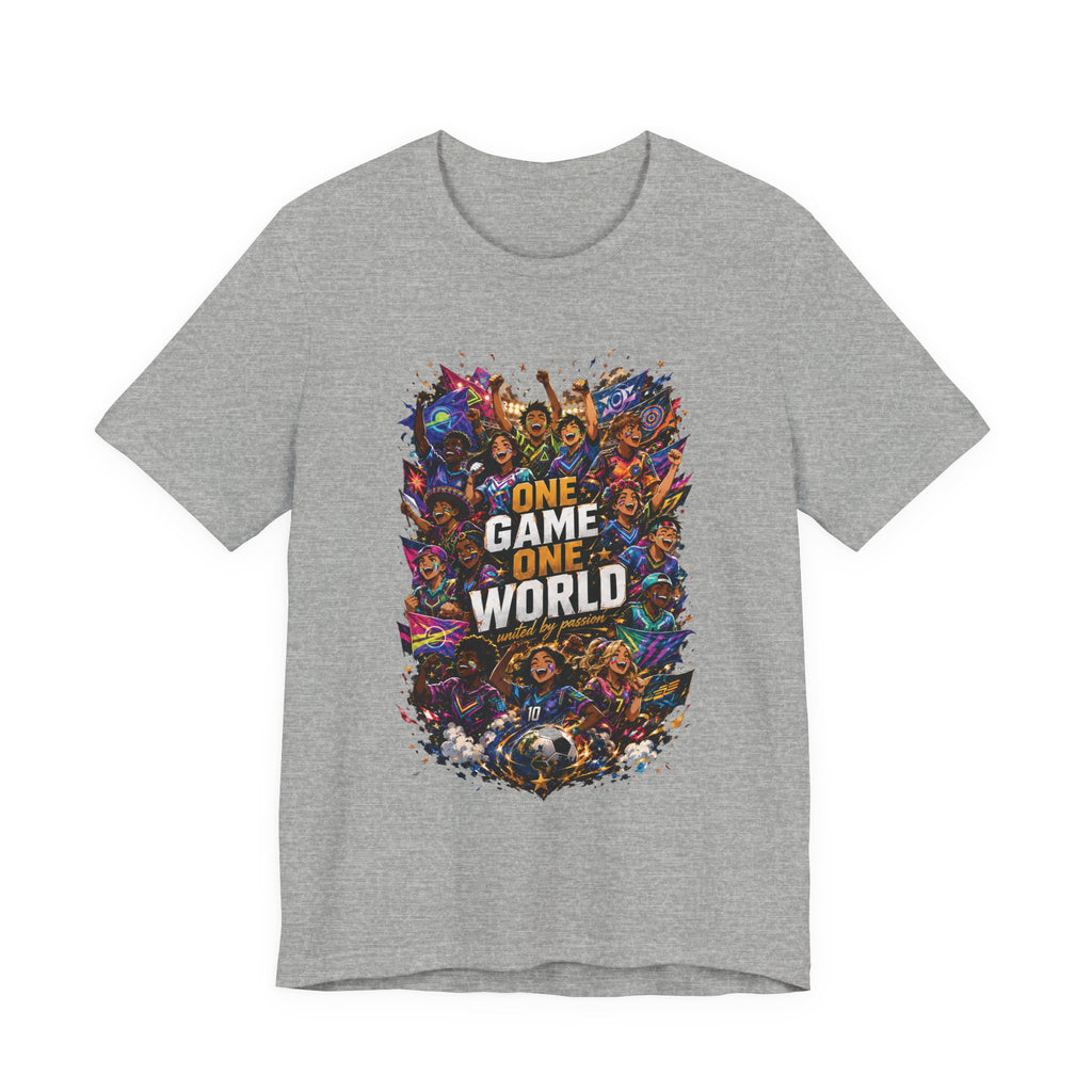 T-Shirt — 'One Game One World' Gamer Graphic Tee