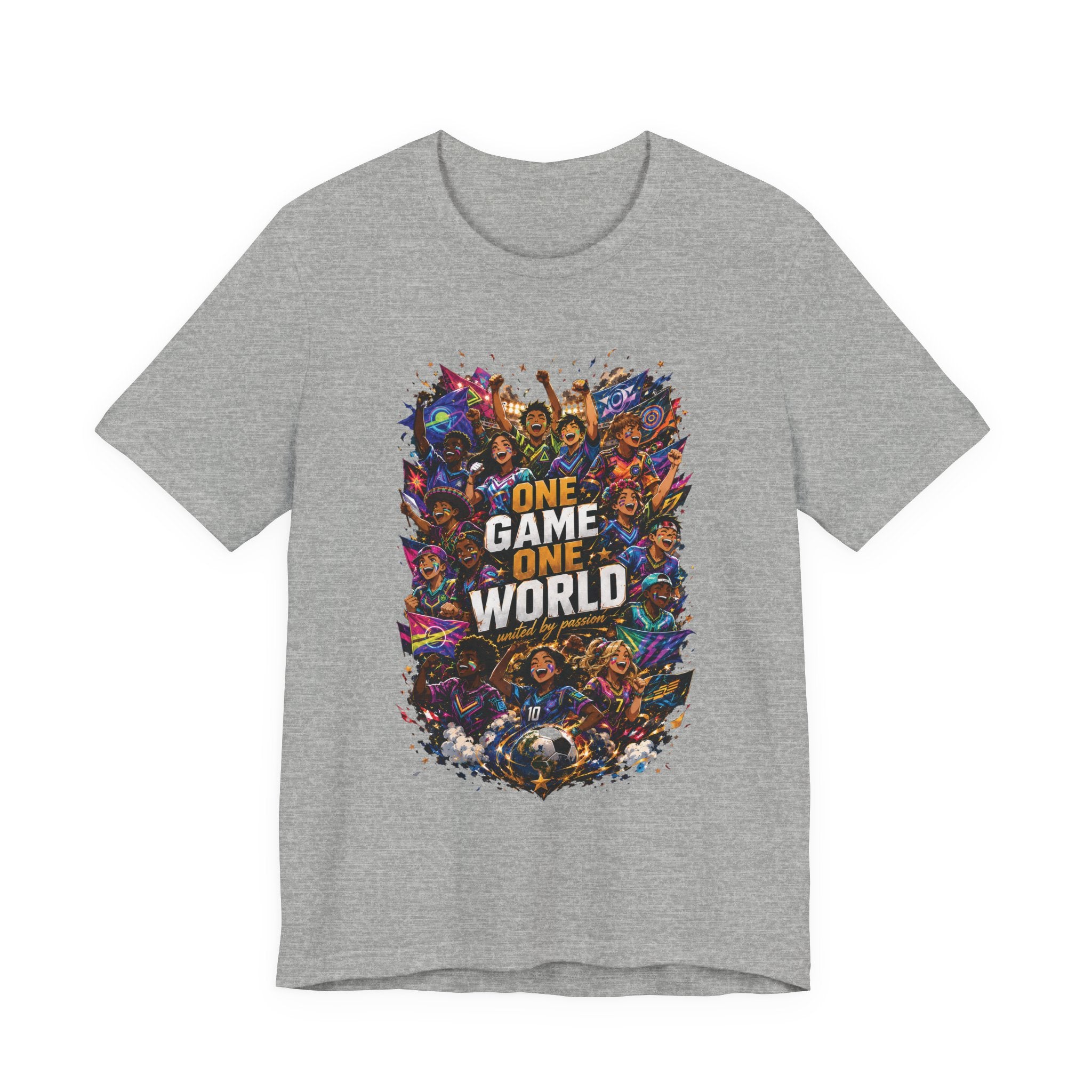 T-Shirt — 'One Game One World' Gamer Graphic Tee