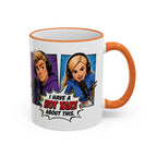 Jake And Emma Hot Take Accent Rim Mug – I Have A Hot Take About This Comic Coffee Cup (11oz/15oz)