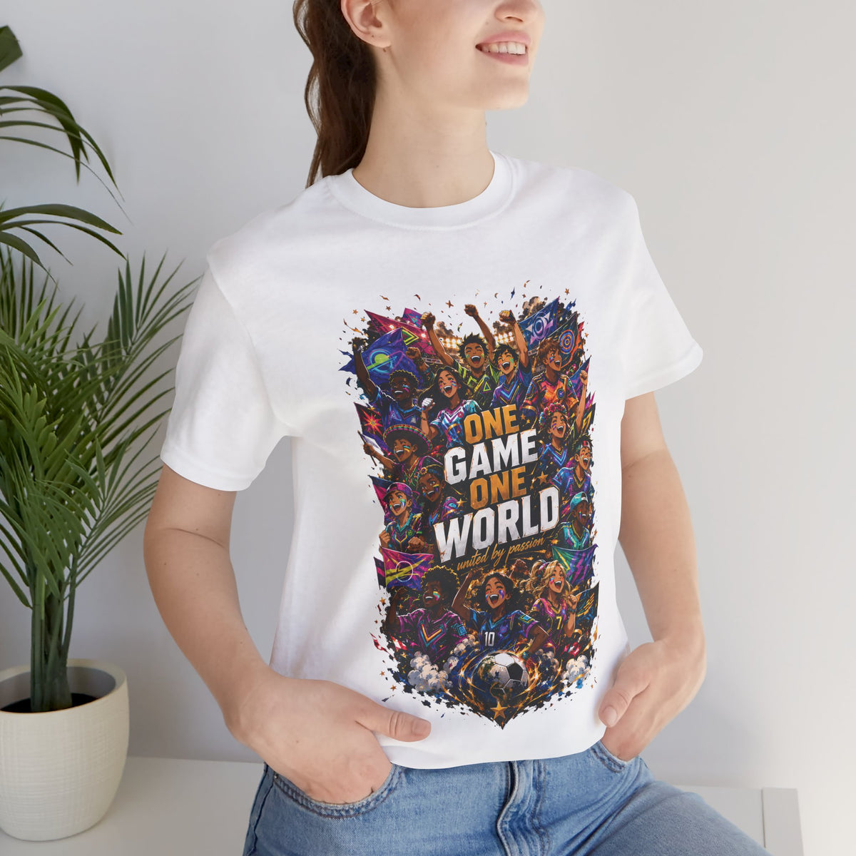 One Game One World Gamer Graphic T Shirt