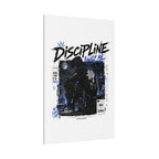 Discipline Built Me Canvas Print — Urban Streetwear Motivational Wall Art