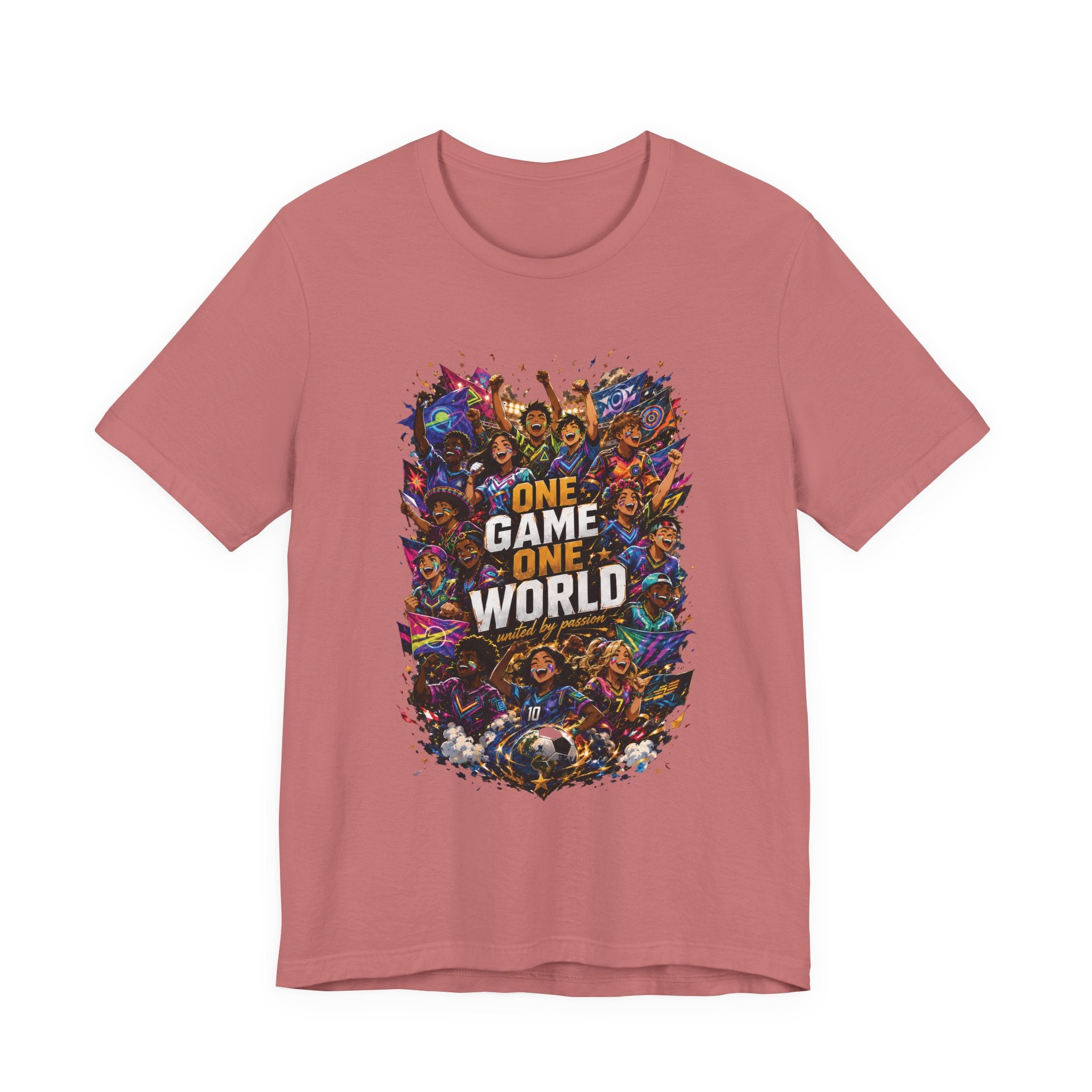 T-Shirt — 'One Game One World' Gamer Graphic Tee