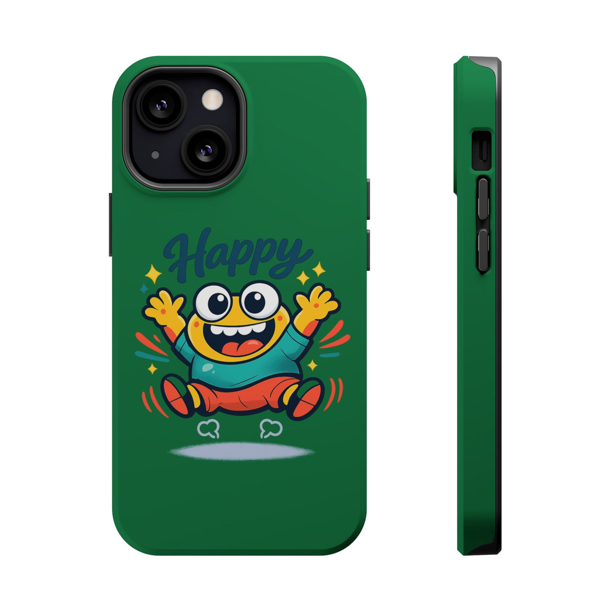 Happy Monster Magnetic Protective Phone Case Green