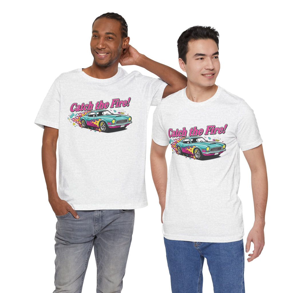 Catch the Fire Vintage Muscle Car Graphic T Shirt
