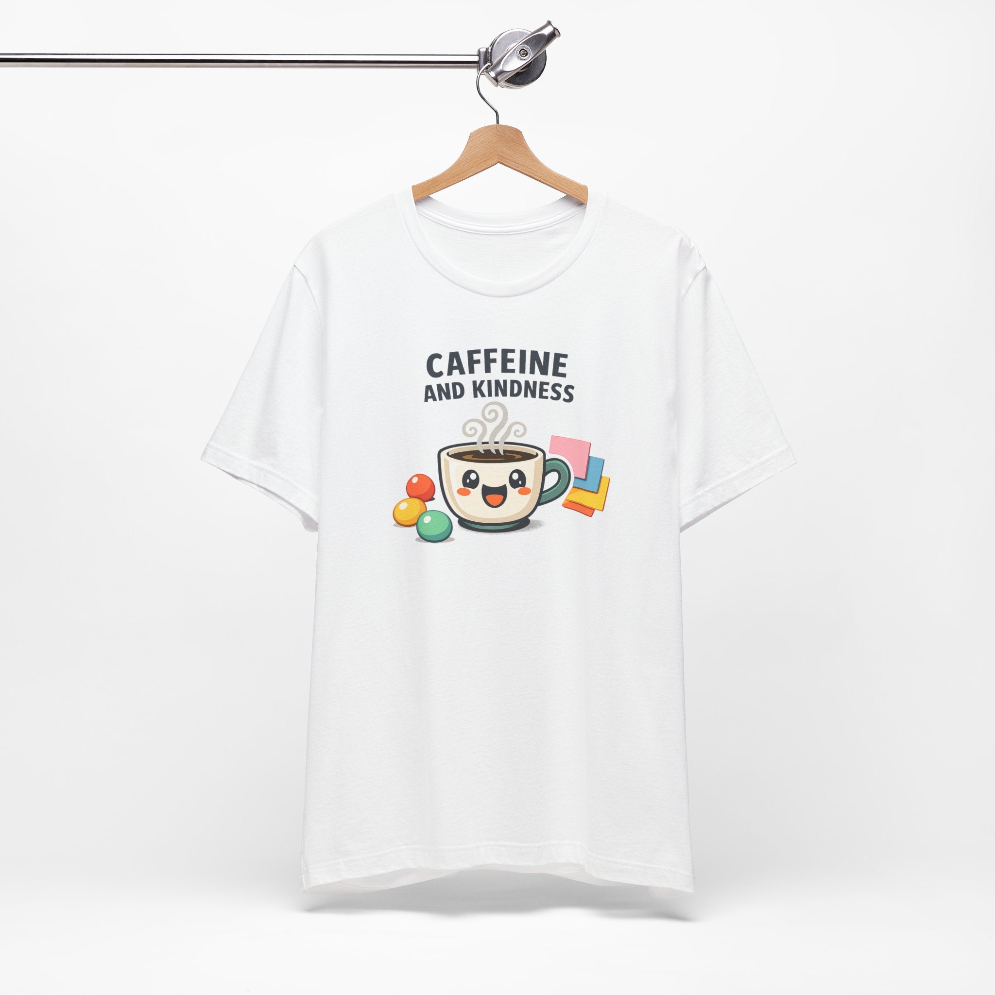 Caffeine and Kindness T-Shirt - Casual Coffee Graphic Tee