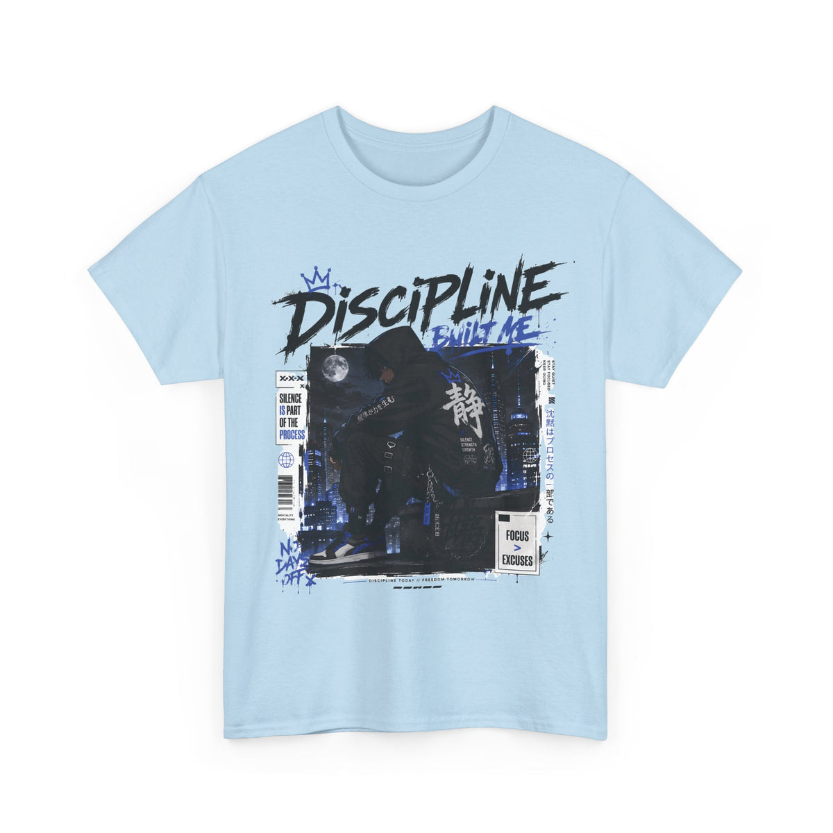 Discipline Built Me Anime Streetwear T Shirt