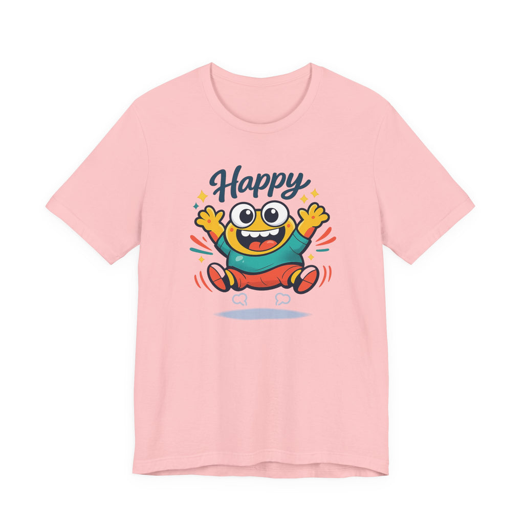 Happy Mood Blob Tee | kawaii minimal, thick outline emoji cartoon