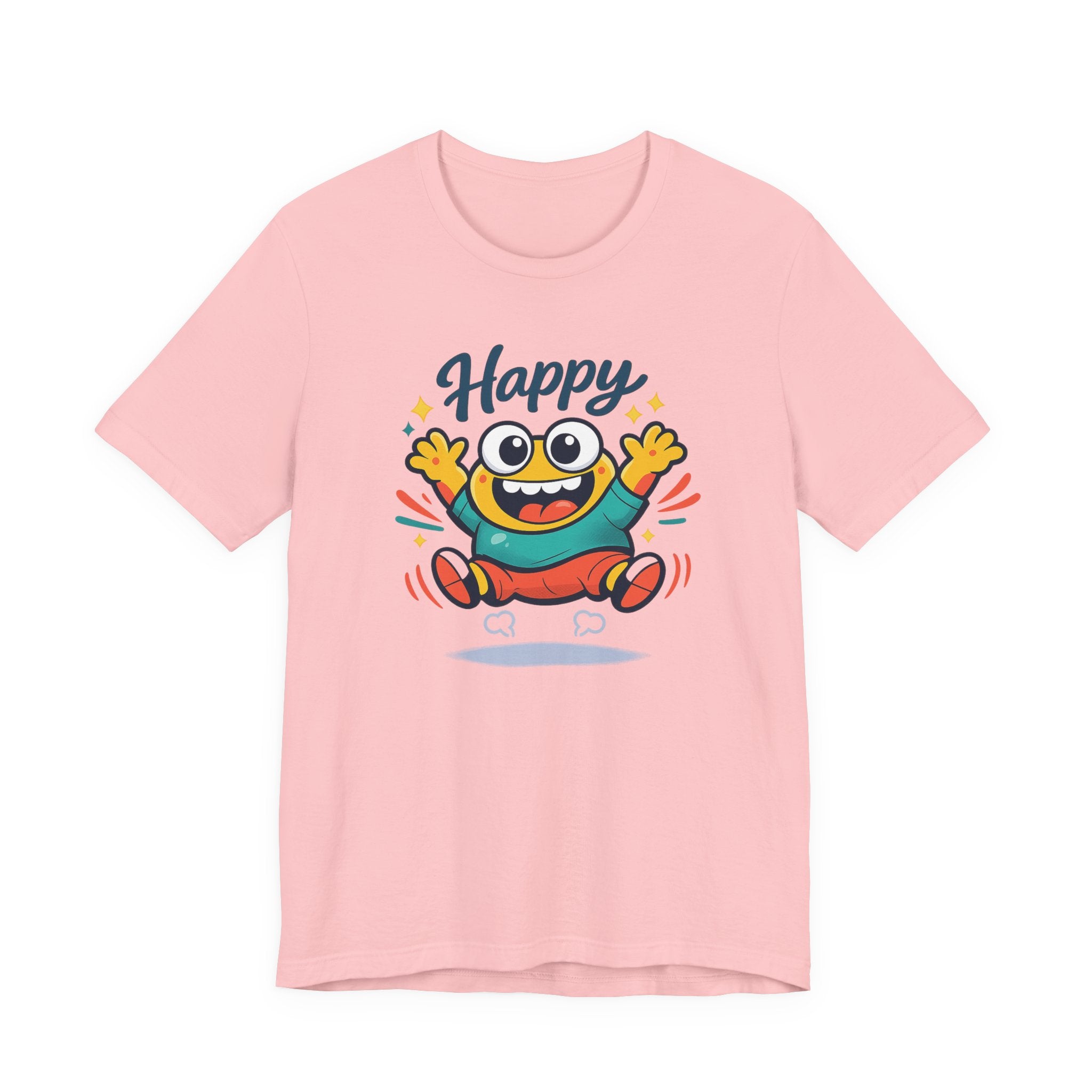 Happy Mood Blob Tee | kawaii minimal, thick outline emoji cartoon