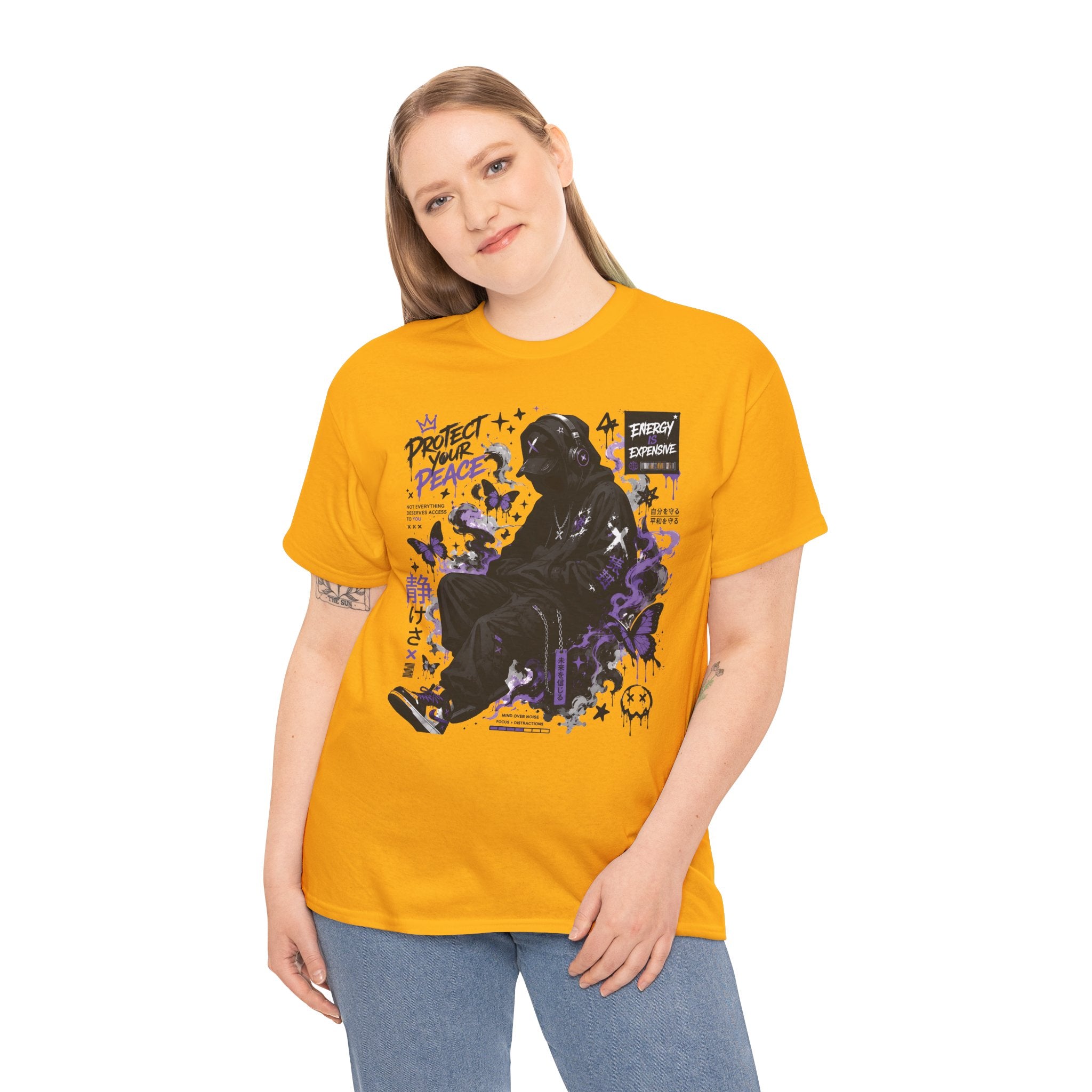 Peacekeeper Anime Graphic Tee — Purple Aesthetic Streetwear