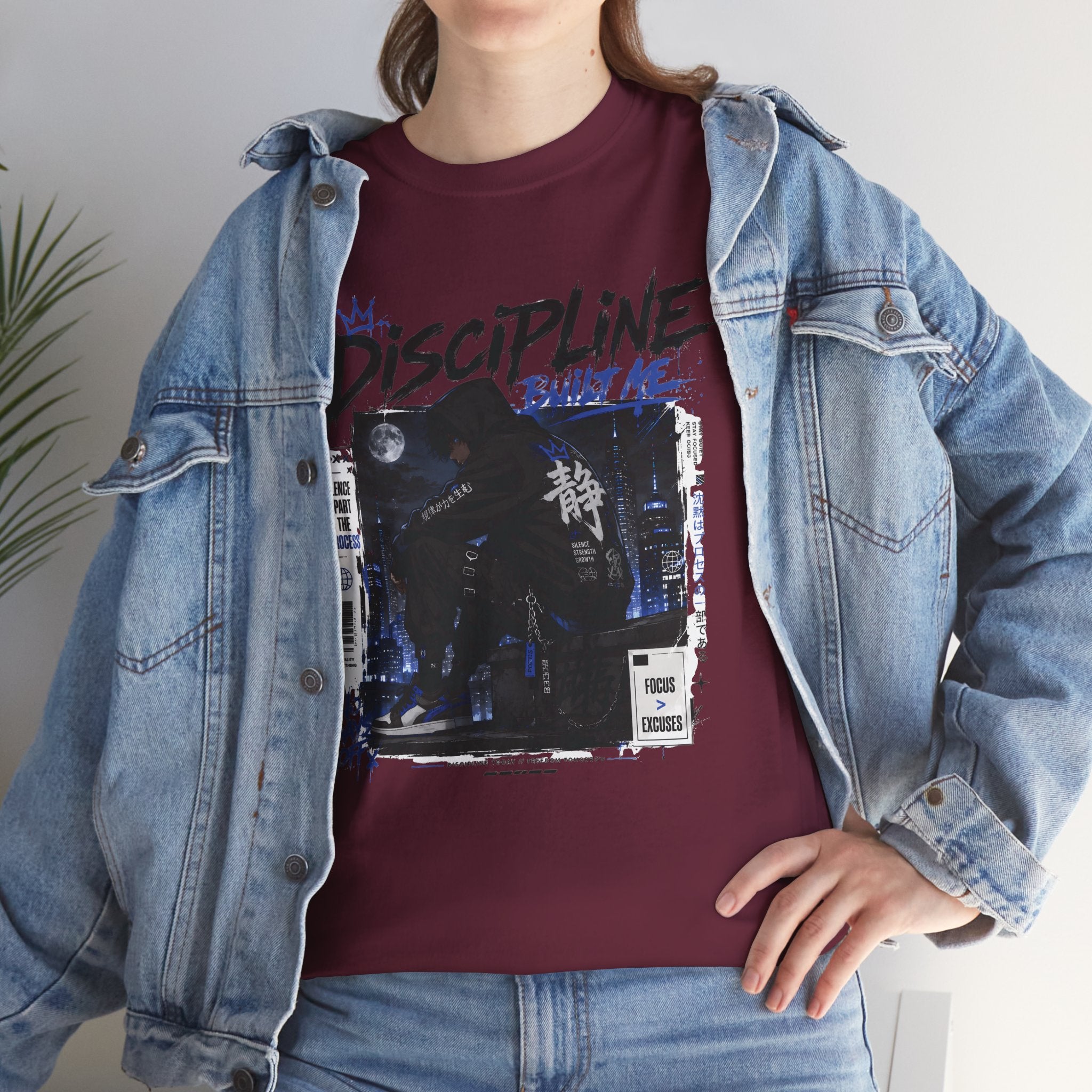 Discipline Built Me Anime Streetwear T Shirt