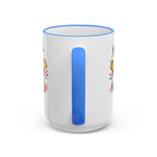 Happy Monster Accent Mug - Cute Cartoon Coffee Cup (11oz/15oz)