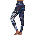 Built Different Neon Abstract High Waisted Yoga Leggings