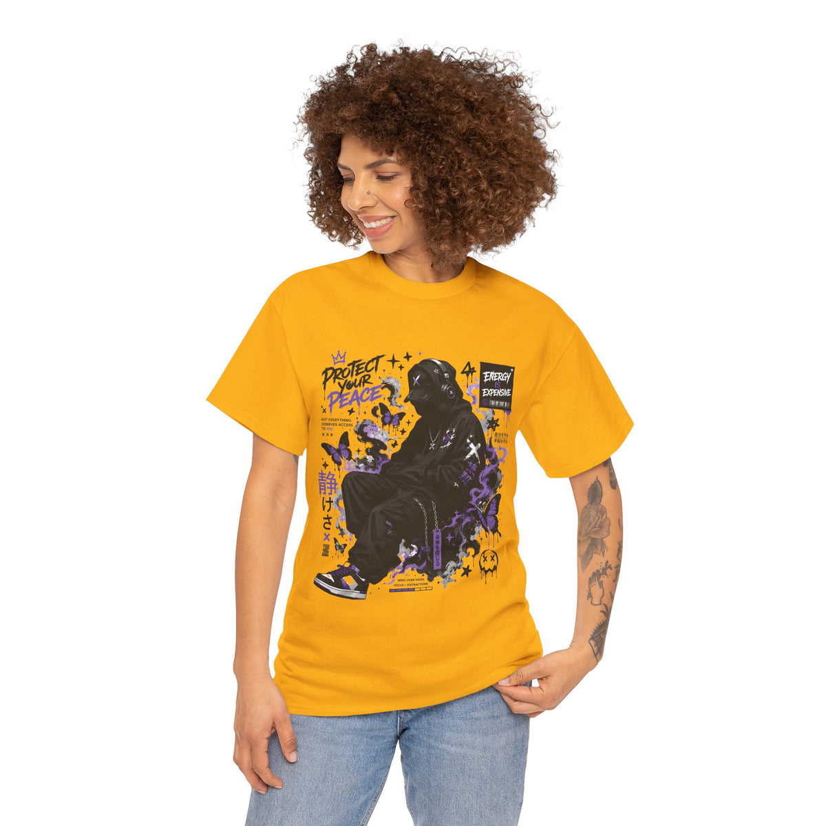 Peacekeeper Anime Graphic T Shirt Purple Streetwear Design