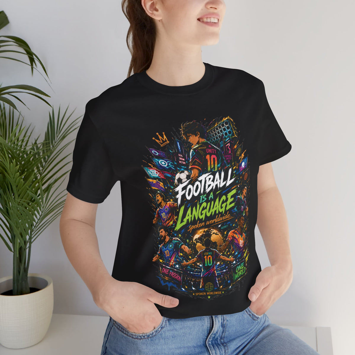 Football Is a Language Graphic T Shirt