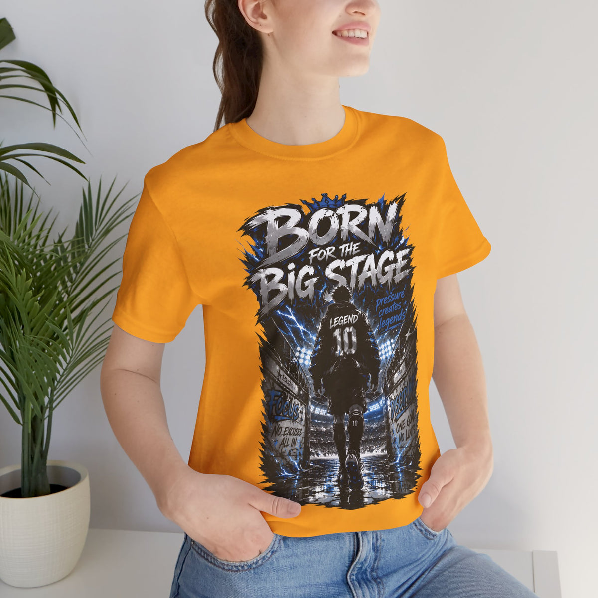 Born for the Big Stage Soccer Player T Shirt