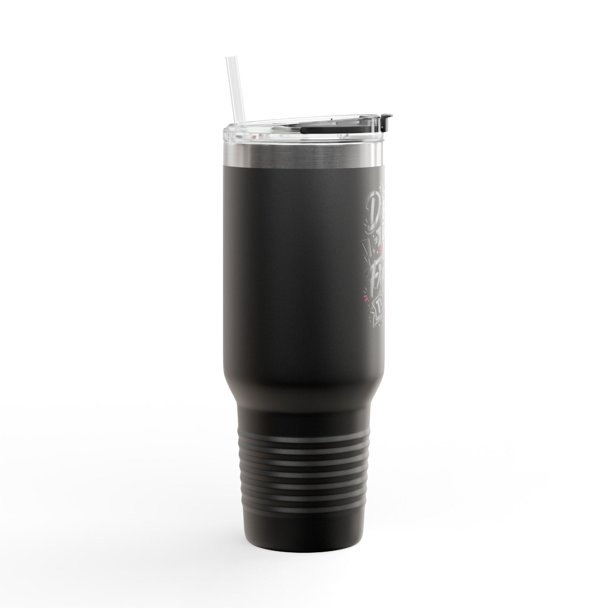 40oz Insulated Travel Mug — "Discipline Today Leads to Freedom Tomorrow" Motivational Tumbler