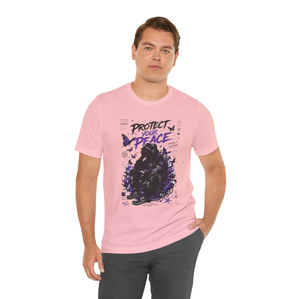 Protect Your Peace T-Shirt — Gothic Butterfly Graphic Tee