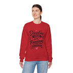 Crewneck Sweatshirt — "Discipline Today Leads to Freedom Tomorrow" Motivational Graphic